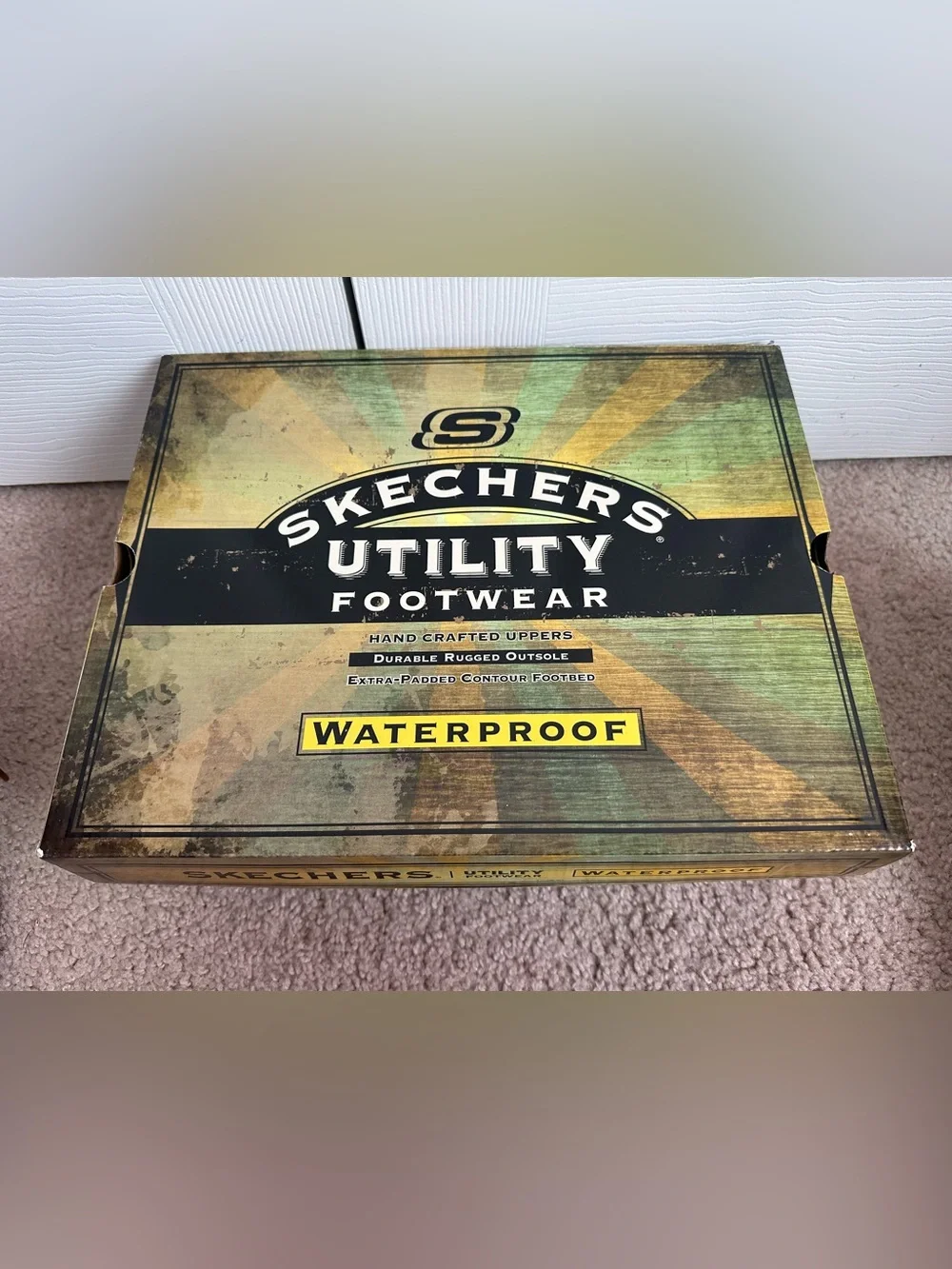 Skechers Men's Wheat Tan Waterproof Work Boots